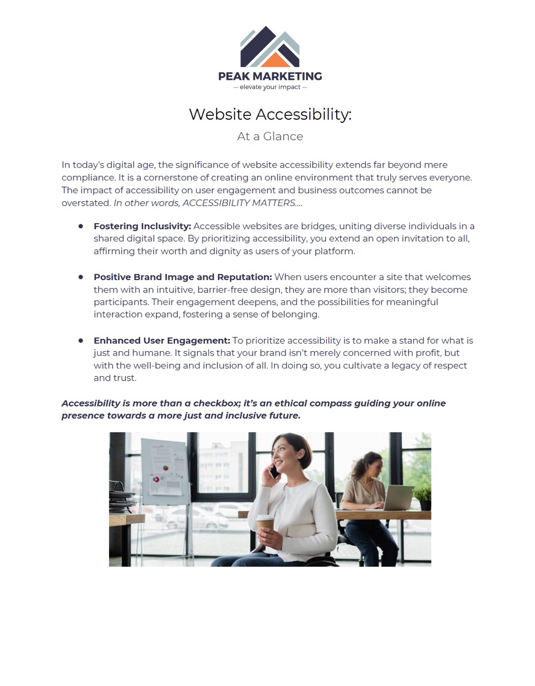 Website Accessibility - At a Glance
